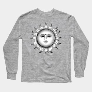 Black and white sunshine art Long Sleeve T-Shirt